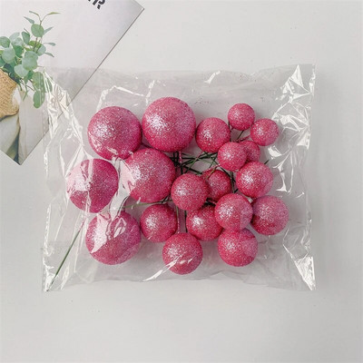 20KOM Set kuglica za tortu 2cm-4cm Kugle DIY Božićna kuglica Dekoracija rođendanske torte za zabavu Proslava vjenčanja Svjetlucave kuglice