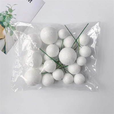 20KOM Set kuglica za tortu 2cm-4cm Kugle DIY Božićna kuglica Dekoracija rođendanske torte za zabavu Proslava vjenčanja Svjetlucave kuglice