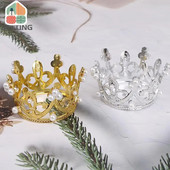 Mini Crown Tiara Cake Topper Ρομαντικό μαργαριτάρι γιρλάντα Χρόνια πολλά Baby Shower Διακόσμηση τούρτας γάμου για παιδιά Στολίδι για τα μαλλιά
