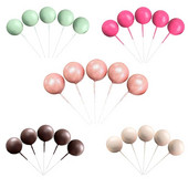 5 komada šarenih kuglica za kolače DIY ukrasi za torte za vjenčanje, rođendane, desert, kolačiće, pribor za pečenje