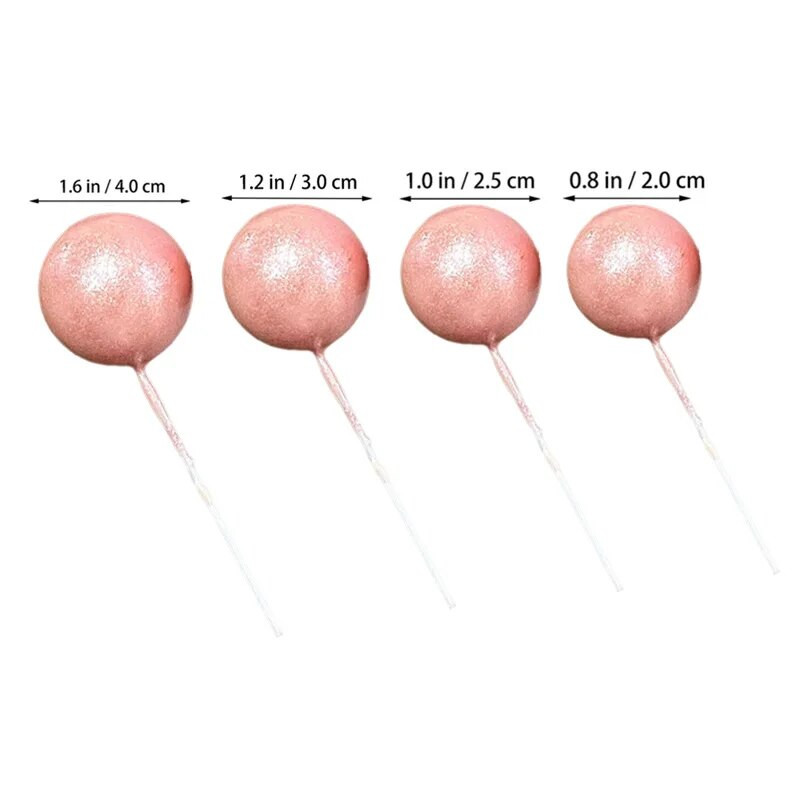 5 komada šarenih kuglica za kolače DIY ukrasi za torte za vjenčanje, rođendane, desert, kolačiće, pribor za pečenje