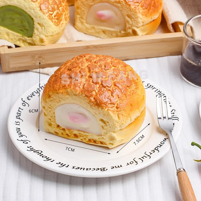 1PC Slow Rebound Puff Модел Фалшив мек аромат може да се прищипе и еластичен Симулация на постоянно запазване на храна FCYY-077