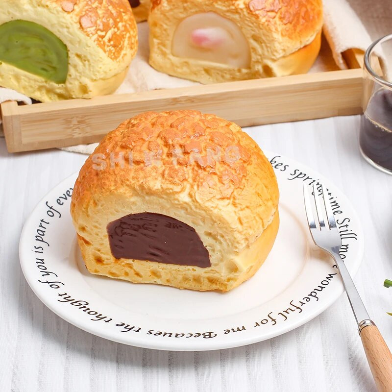 1PC Slow Rebound Puff Модел Фалшив мек аромат може да се прищипе и еластичен Симулация на постоянно запазване на храна FCYY-077