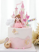 Cartoon Planet Prince Little Princess Doll Topper Birthday Party Decoration Torta Pribor Kreativna bajkovita torta