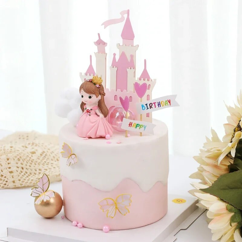 Cartoon Planet Prince Little Princess Doll Topper Birthday Party Decoration Torta Pribor Kreativna bajkovita torta