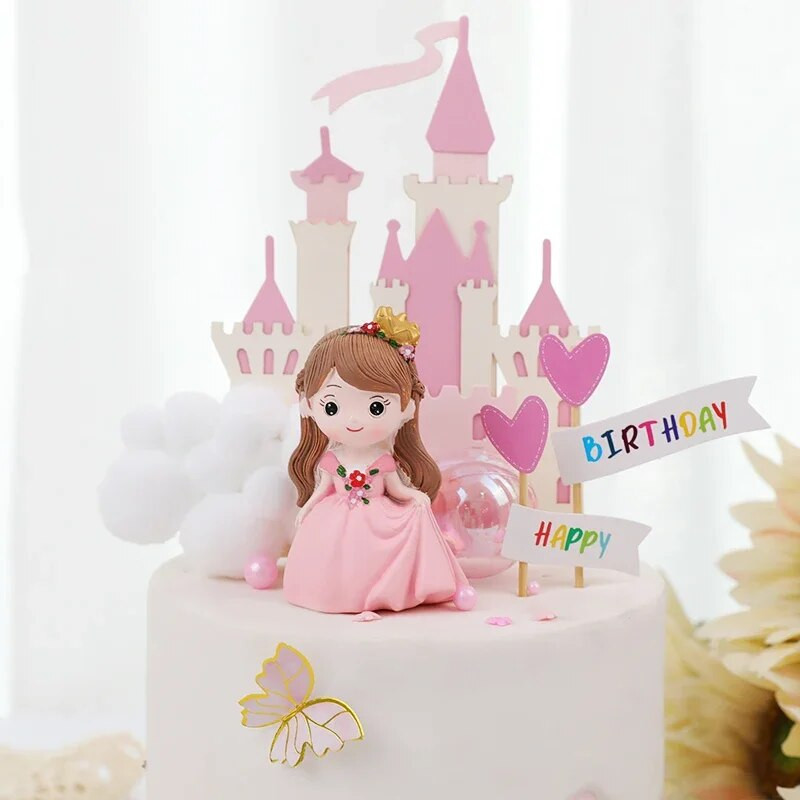 Cartoon Planet Prince Little Princess Doll Topper Birthday Party Decoration Torta Pribor Kreativna bajkovita torta
