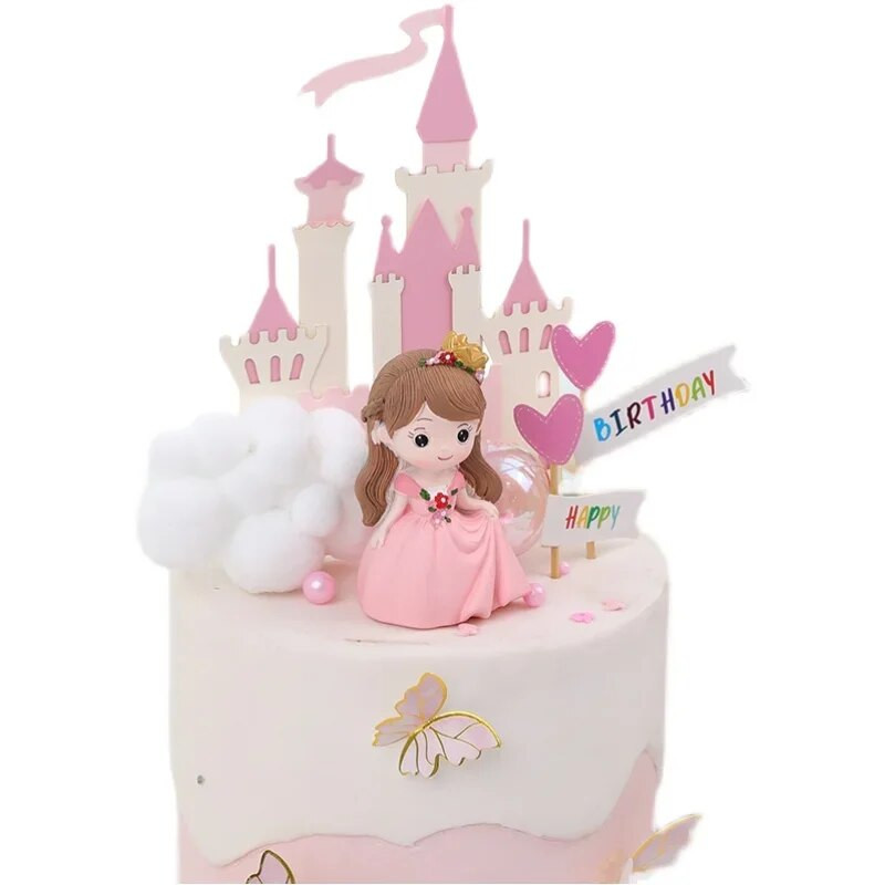 Cartoon Planet Prince Little Princess Doll Topper Birthday Party Decoration Torta Pribor Kreativna bajkovita torta