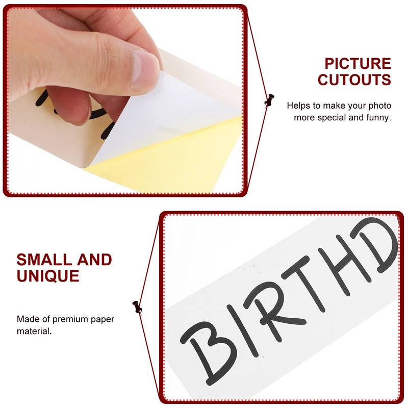 La mulți ani Decupaje de imagini Decupaje Recuzită pentru cabina foto pentru petrecerea de aniversare