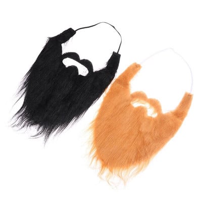 Käsitsi valmistatud parukas habemütsid Heegeldatud vuntsid koo Halloweeni peokaunistus vuntsid, mehed naised, festivalimütsid, nägu, habe, paruka rekvisiidid