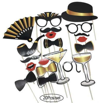 Linksmas vestuvių dekoro nuotraukų būdelės rekvizitas „Pasidaryk pats“ Gimtadienio vakarėlio fotokabinos rekvizitas Nuotraukų priedai Kūdikių dušas Kalėdų vakarėlio reikmenys