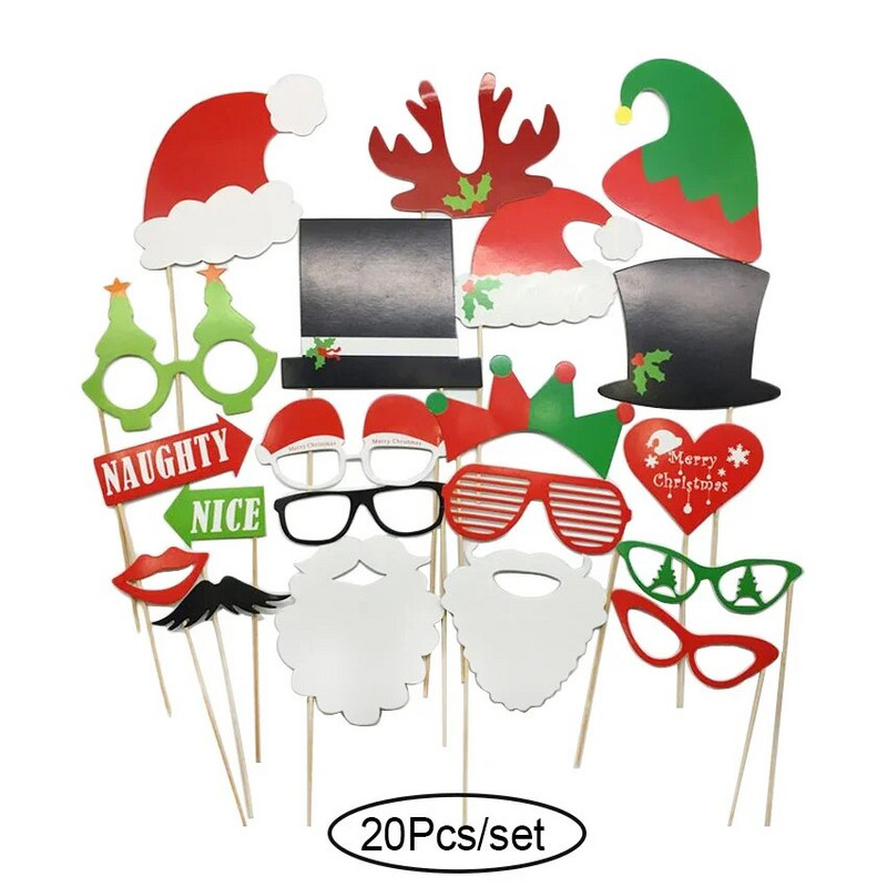 Linksmas vestuvių dekoro nuotraukų būdelės rekvizitas „Pasidaryk pats“ Gimtadienio vakarėlio fotokabinos rekvizitas Nuotraukų priedai Kūdikių dušas Kalėdų vakarėlio reikmenys