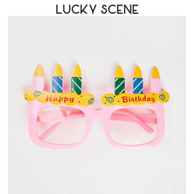 Műanyag Vicces Születésnapi Műanyag Partyszemüvegek Fotófülke kellékek Szemüvegek Nyári buli kellékek Gyerekbuli kedvencek S01058