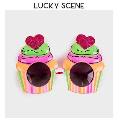 Műanyag Vicces Születésnapi Műanyag Partyszemüvegek Fotófülke kellékek Szemüvegek Nyári buli kellékek Gyerekbuli kedvencek S01058