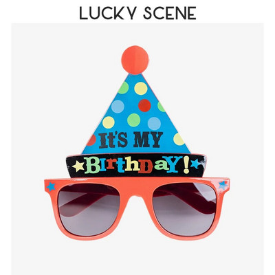 Műanyag Vicces Születésnapi Műanyag Partyszemüvegek Fotófülke kellékek Szemüvegek Nyári buli kellékek Gyerekbuli kedvencek S01058