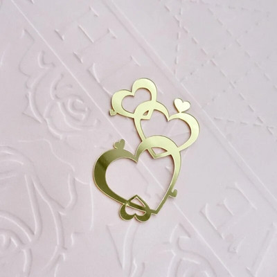 Ins LOVE Akrilni sretan rođendanski vrh za tortu Pink Gold Poklon za Valentinovo Party kolačići za vjenčanje Dekoracija deserta