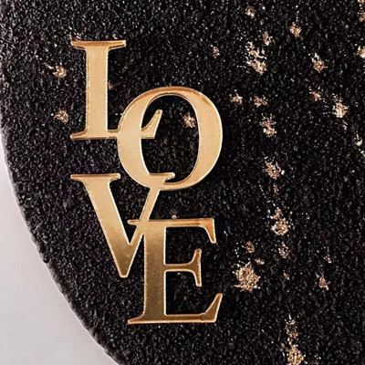 Ins LOVE Akrilni sretan rođendanski vrh za tortu Pink Gold Poklon za Valentinovo Party kolačići za vjenčanje Dekoracija deserta