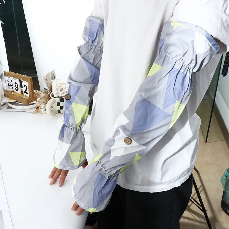 Ekstra dugi rukavi od 50 cm za kuhanje, kuhanje, čišćenje doma, vodootporan, poliester, ispis u boji, korisna zaštitna navlaka za ruke