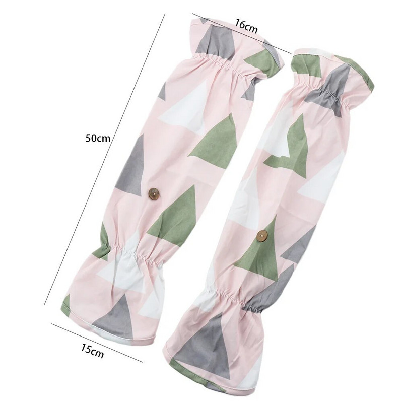 Ekstra dugi rukavi od 50 cm za kuhanje, kuhanje, čišćenje doma, vodootporan, poliester, ispis u boji, korisna zaštitna navlaka za ruke