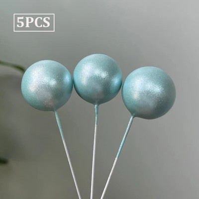 5 TK Nacreous Pigments Cake Ball Toppers Pearlescent Valge Sinine Roosa Lilla kooki Bohemian Groovy Pulmapeo tarvikud