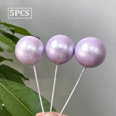 5 TK Nacreous Pigments Cake Ball Toppers Pearlescent Valge Sinine Roosa Lilla kooki Bohemian Groovy Pulmapeo tarvikud