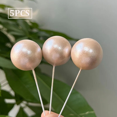 5 TK Nacreous Pigments Cake Ball Toppers Pearlescent Valge Sinine Roosa Lilla kooki Bohemian Groovy Pulmapeo tarvikud