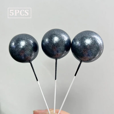 5 TK Nacreous Pigments Cake Ball Toppers Pearlescent Valge Sinine Roosa Lilla kooki Bohemian Groovy Pulmapeo tarvikud