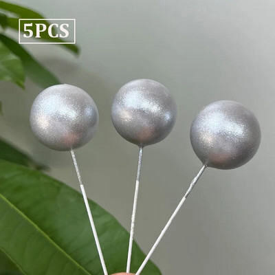 5 TK Nacreous Pigments Cake Ball Toppers Pearlescent Valge Sinine Roosa Lilla kooki Bohemian Groovy Pulmapeo tarvikud