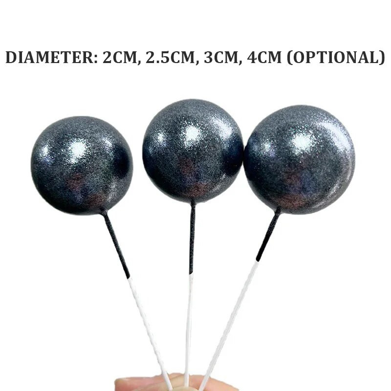 5 TK Nacreous Pigments Cake Ball Toppers Pearlescent Valge Sinine Roosa Lilla kooki Bohemian Groovy Pulmapeo tarvikud