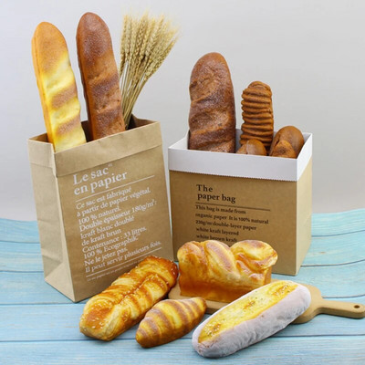 Simuleeritud leivamudel Prantsuse pehme lõhnaga karamell võltsleivakoogid toidupoe kapi vitriinkaunistused