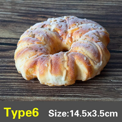 Симулиран модел на хляб, френски мек аромат, карамел, фалшив хляб, торта, хранителен магазин, витрина, витрина, декорация, подпори