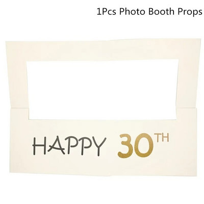 30 40 50 60 metų fotokabinos rekvizitas suaugusiems skirtas gimtadienio dekoras Moterys Vyrai 30-mečio proga Su gimtadieniu PhotoBooth rekvizitų rėmelis