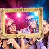 Направи си сам хартиена рамка за снимки Изрезки Реквизит за кабина за снимки Сватба Снимка за рожден ден Направи си сам хартиена рамка за снимка Ръчен фотореквизит