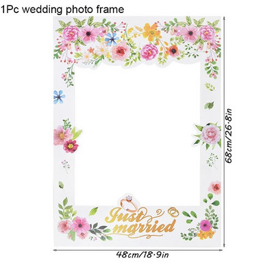 Сватбена декорация Photo Booth Props Team Bride To Be Funny Lip Paper Glasses Photo Frame Prop For Bachelorette Hen Party Supply