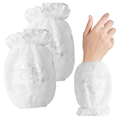 Narukavi za ruke Mrežaste dvoslojne čipkane kuhinjske navlake za rukave Vodootporne na ulje Zaštitne narukave za višekratnu upotrebu