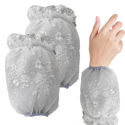 Narukavi za ruke Mrežaste dvoslojne čipkane kuhinjske navlake za rukave Vodootporne na ulje Zaštitne narukave za višekratnu upotrebu