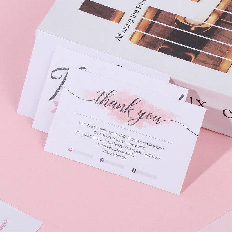 30kom. Oznake za čestitke. Hvala vam na narudžbi. Trgovina karticama od kraft papira. Poklon. Ukras. Čestitke. Pozivnice za vjenčanje za male tvrtke.