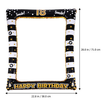 Орнамент Рамка за снимки Надуваема кабина Декоративни принадлежности за рожден ден Картина 18 Рамки за реквизит