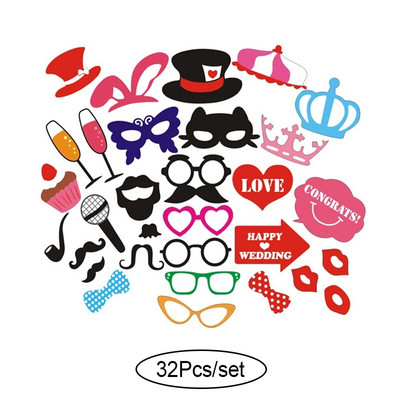 „Pasidaryk pats“ nuotraukų būdelės rekvizitai Linksmi vestuvių papuošimai Fotobūdelės rekvizitai Kūdikių nuotakų dušas „MrMrsJust Married“ vestuvių renginių vakarėlio reikmenys