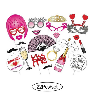 „Pasidaryk pats“ nuotraukų būdelės rekvizitai Linksmi vestuvių papuošimai Fotobūdelės rekvizitai Kūdikių nuotakų dušas „MrMrsJust Married“ vestuvių renginių vakarėlio reikmenys