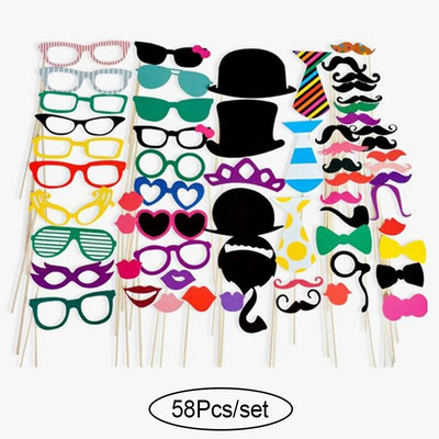 „Pasidaryk pats“ nuotraukų būdelės rekvizitai Linksmi vestuvių papuošimai Fotobūdelės rekvizitai Kūdikių nuotakų dušas „MrMrsJust Married“ vestuvių renginių vakarėlio reikmenys