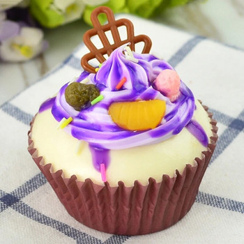 Реалистична изкуствена фалшива торта Cupcake Модел на чаша Дисплей Фотографски реквизит Craft G5AB