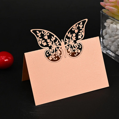 50 komada čestitki s imenom leptira Dekoracija stola za vjenčanje Dekoracija stola s imenom poruke Čestitka Potrepštine za zabavu