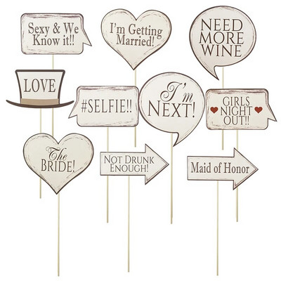 Kāzu ballītes rokas foto kabīnes rekvizīti kundzes kundzes līgavas un līgavaiņa maska Photobooth Vecmeitu ballītes līgavas dušas dekorācijas