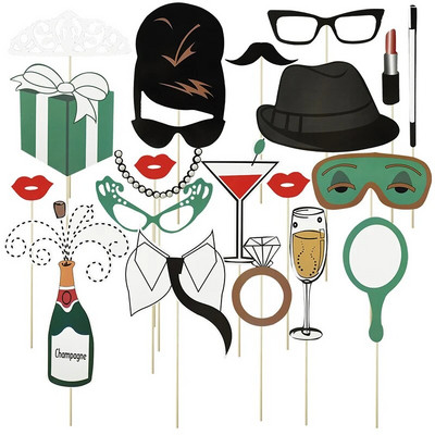 Kāzu ballītes rokas foto kabīnes rekvizīti kundzes kundzes līgavas un līgavaiņa maska Photobooth Vecmeitu ballītes līgavas dušas dekorācijas