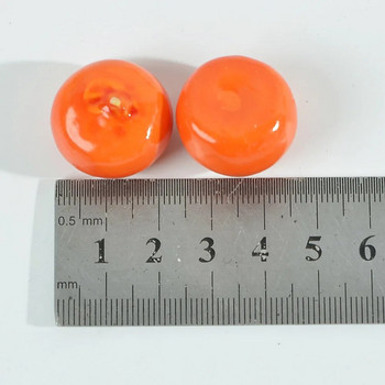 20/60Pcs Small Berries Artificial Plastic Flower Model Orange Stamen Pearlized Προσομοίωση γάμου γυαλί ρόδι Διακόσμηση