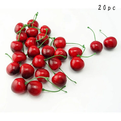 Vahtpuuviljasimulatsioon kirsi kunstlik kirsipuu mudel fotograafia rekvisiidid koogikaunistus võltsviljad