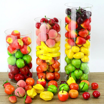 10 τμχ Προσομοίωση Μίνι Φρούτα Τεχνητά Ψεύτικα Φρούτα Διακόσμηση σπιτιού Παράθυρο Οθόνη Χειροτεχνίας Τροφίμων Φωτογραφίας στηρίγματα Κουζίνα Παιδικό παιχνίδι