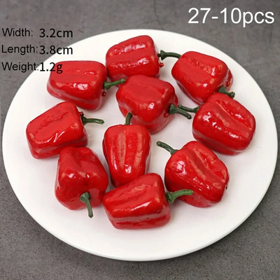 10 komada simulacije mini voća Umjetno lažno voće Dekoracija doma Izlog za izlaganje Zanati Rekviziti za fotografije hrane Kuhinja Dječja igračka