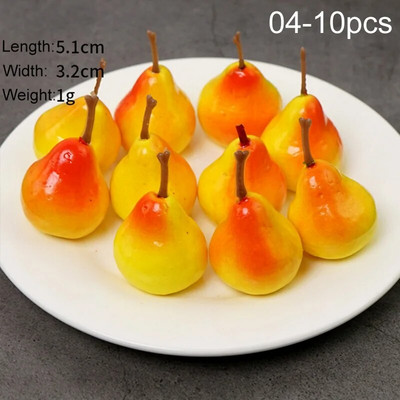10 komada simulacije mini voća Umjetno lažno voće Dekoracija doma Izlog za izlaganje Zanati Rekviziti za fotografije hrane Kuhinja Dječja igračka