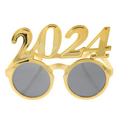 2024 Glasses Party Glasses Props Πρωτοχρονιάτικα ντεκόρ Πλαστική πινακίδα αριθμού πολύχρωμη